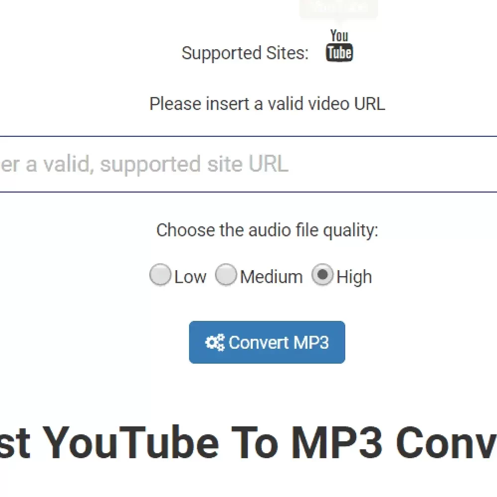 online youtube to mp3 converter